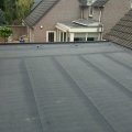 nieuwe dak opbouw met bitumen op dakterras